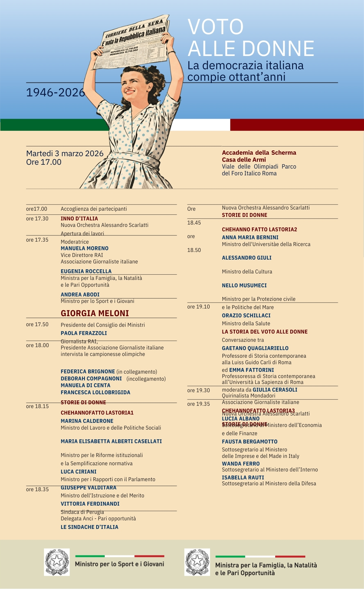 Voto alle donne. La democrazia italiana compie ottant’anni (1946-2026)